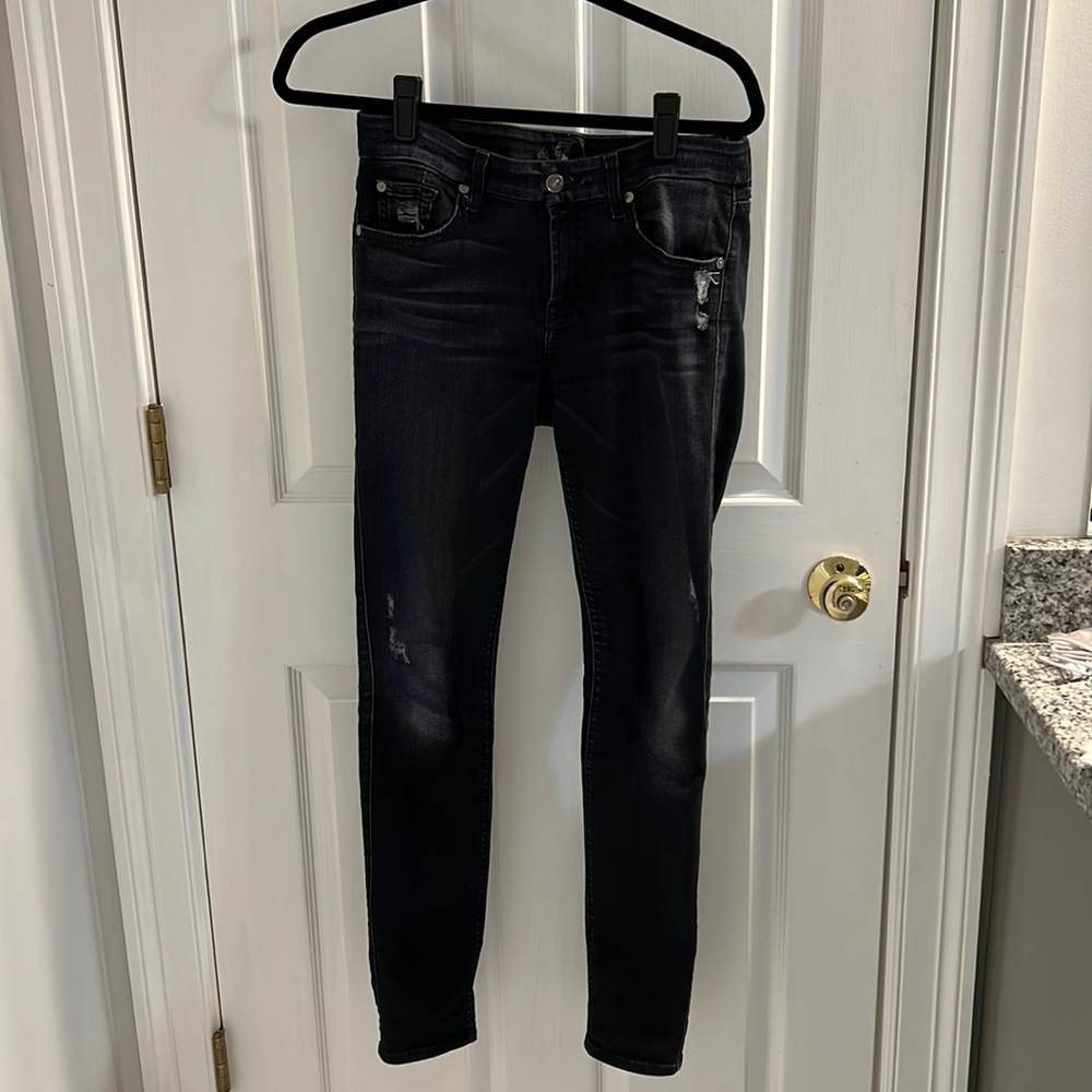 7 for all mankind skinny jeans, size 26